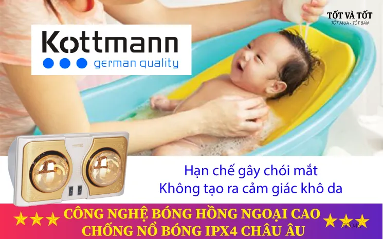 Đèn Sưởi Nhà Tắm KOTTMANN  K2B-G